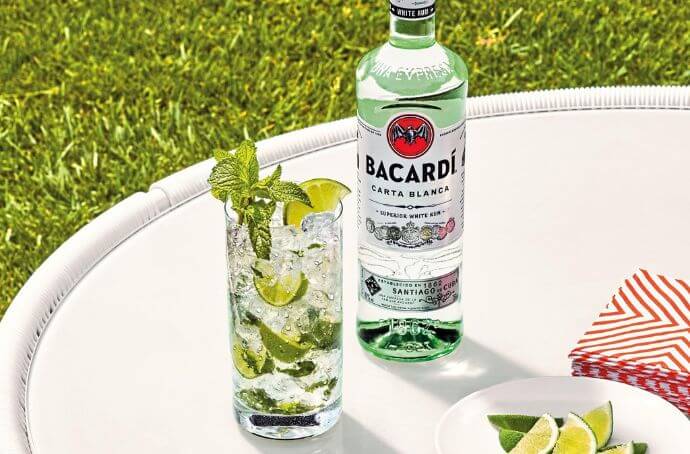 BACARDI CARTA BLANCA RUM drink